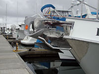 nordhavn self launching bow roller